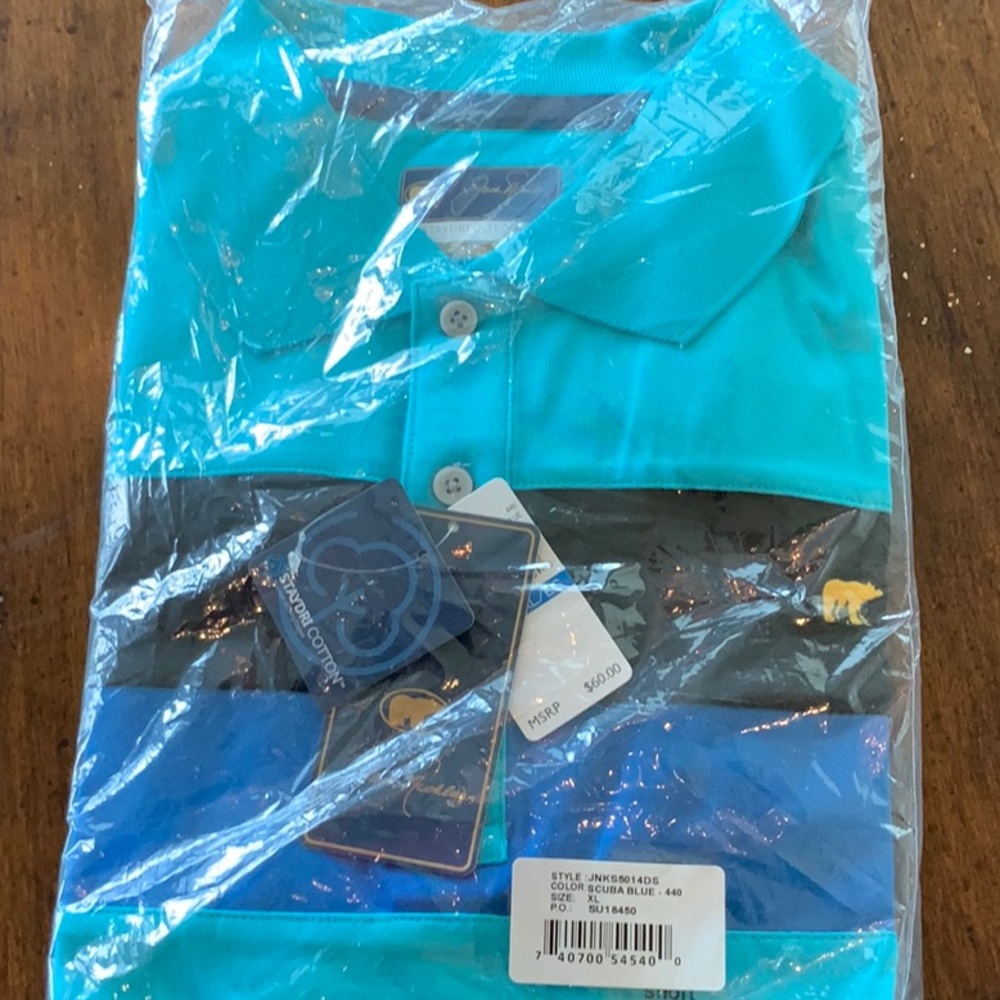Jack Nicklaus Staydri cotton short sl golf polo
